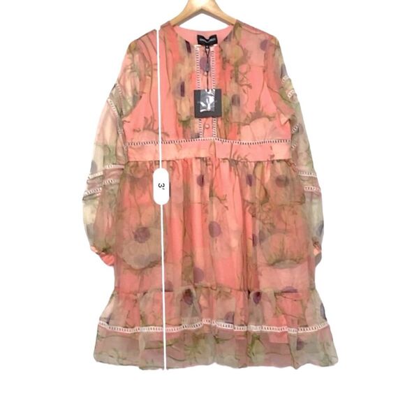 Cynthia Rowley Pink Floral Mini Dress - Picture 7 of 12